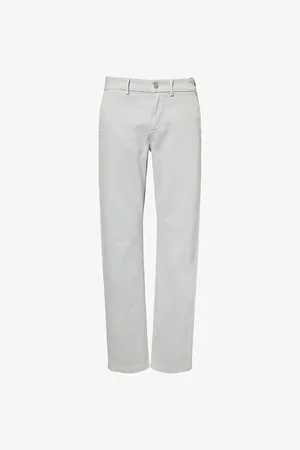 7 for all Mankind Mens Slimmy Lux Performance Tapered-Leg Stretch-Cotton Blend Trousers