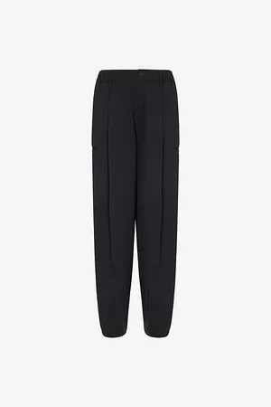 MELITTA BAUMEISTER Womens Pointy Hem Wide-Leg Woven Trousers
