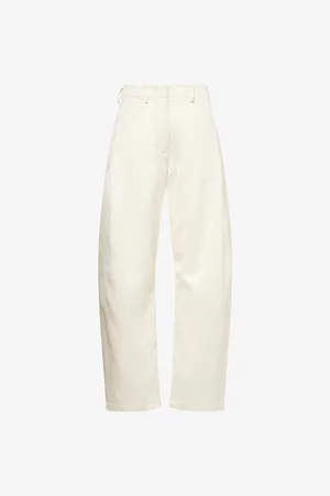MAGDA BUTRYM Womens High-Rise Wide-Leg Cotton Trousers