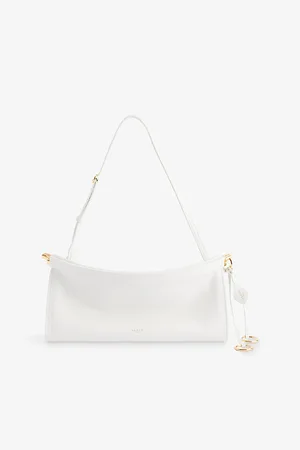 Alaïa Womens Le Click East West Medium Leather Shoulder Bag