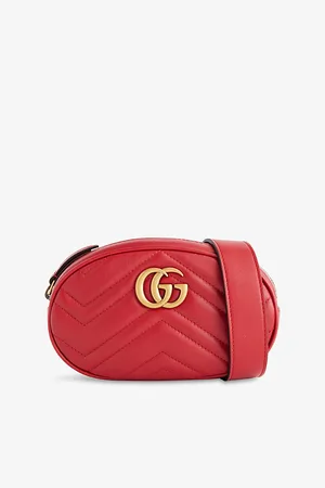 Reselfridges Womens Pre-Loved Gucci Gg Marmont Leather Bum Bag
