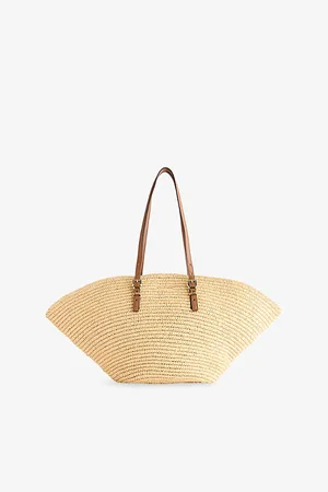 Michael Kors Womens Isa Large Woven Handbag