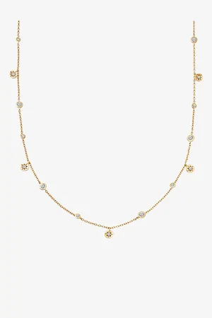 ASTLEY CLARKE Womens Polaris North Star 18ct Yellow Gold-Plated Vermeil Sterling-Silver and White Sapphire Necklace