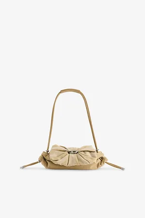 Diesel Womens Scrunch-D Cotton-Blend Shoulder Bag