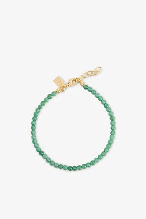 Crystal Haze Womens Crystal 18ct Yellow Gold-Plated Brass and Aquamarine Bracelet