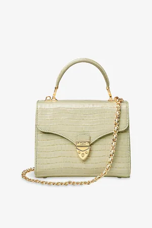 ASPINAL OF LONDON Womens Midi Mayfair Top-Handle Leather Bag
