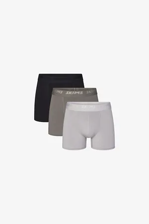 SKIMS Mens Branded-Waistband 3In Pack Of Three Stretch-Modal Boxer Briefs