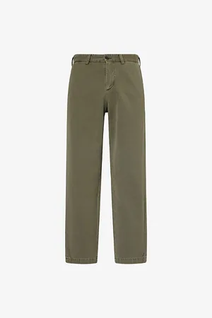 Citizens of Humanity Mens Flat Front Chino Tapered-Leg Cotton Trousers