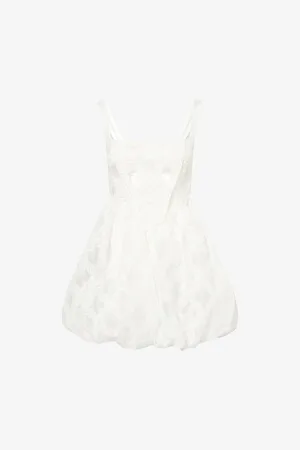 Amy Lynn Womens Lisa Sequin-Embellished Puffball Lace Mini Dress
