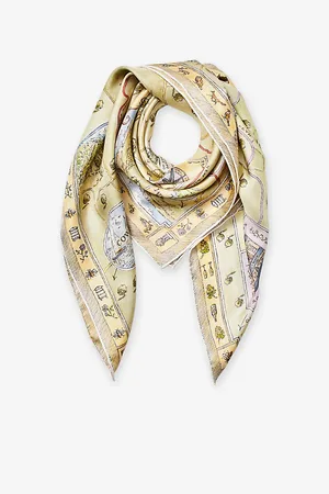 ASPINAL OF LONDON Womens The Great British Season Silk Scarf