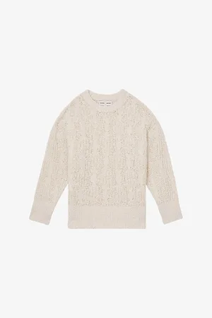 Reiss Womens x Les 100 Ciels Oakley Bouclé-Texture Knitted Jumper