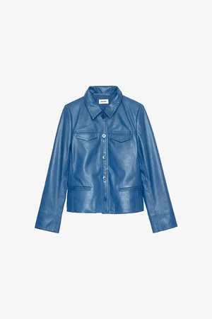 Zadig & Voltaire Womens Liam Regular-Fit Leather Jacket