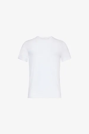 Emporio Armani Mens Iconic Crewneck Cotton-Jersey T-Shirt