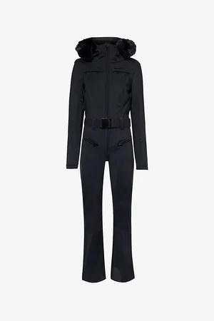 Goldbergh Womens Parry Hooded Straight-Leg Stretch-Woven Blend Ski Trousers
