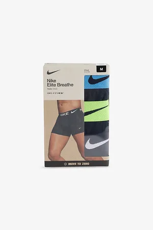 Nike Mens Elite Breathable Pack Of Three Stretch-Mesh Trunks