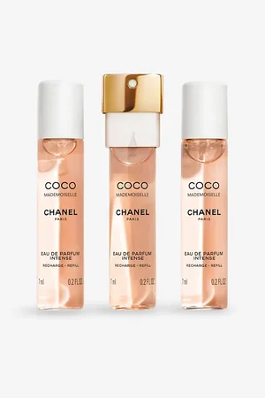 CHANEL Womens Coco Mademoiselle Twist and Spray Refill Set - Eau De Parfum Intense 3 x 7ml