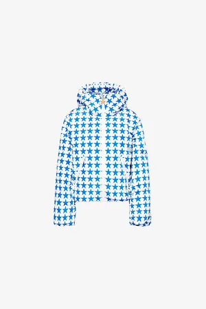 Goldbergh Womens Olympe Star-Print Shell-Down Ski Jacket