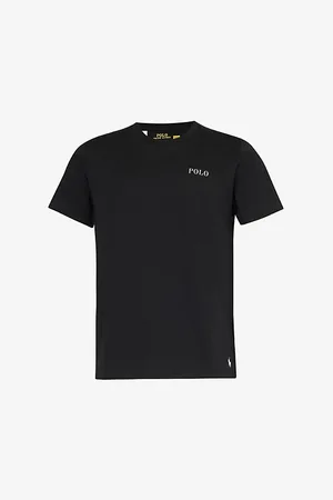 Ralph Lauren Mens Logo Text-Print Cotton-Jersey T-Shirt