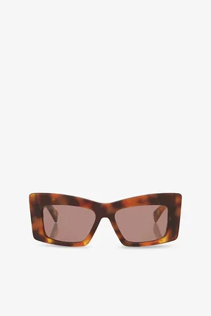 Gucci Gg1842S Tortoise Butterfly-Frame Acetate Sunglasses