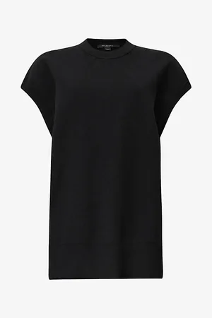 AllSaints Womens Leia Harley Pleated Woven Midi Dress