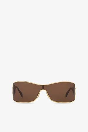 Céline Cl40283U Maxi Metal Triomphe Shield-Frame Metal Sunglasses