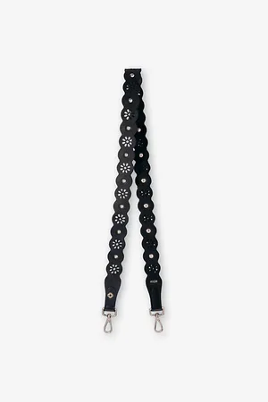 Maje Womens Flower Perforated Leather Strap