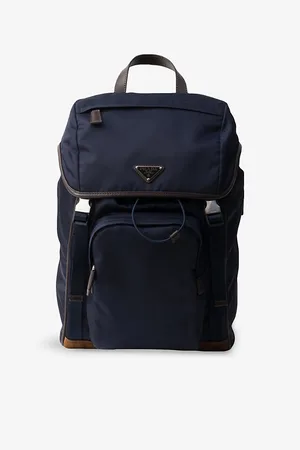 Prada Mens Re-Nylon and Leather Backpack