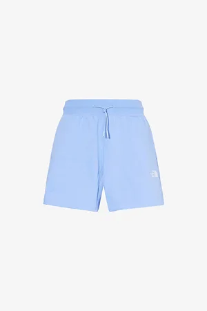 The North Face Womens Embroidered-Logo Relaxed-Fit Cotton-Jersey Short