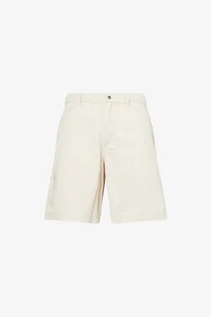 Adsum Mens Two-Slip-Pockets Relaxed-Fit Cotton-Poplin Shorts