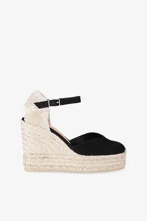 Castaner Womens Chiara Lace-Up Cotton-Canvas Espadrilles
