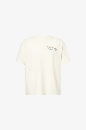 Story Mfg Mens Grateful Printed Cotton-Jersey T-Shirt