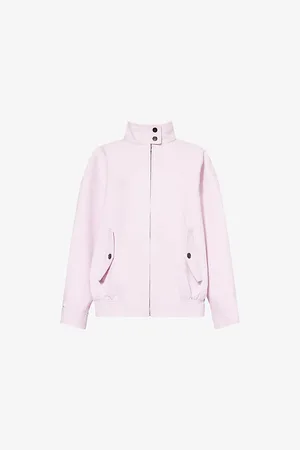 Gucci Womens Buttoned-Pockets High-Neck Cotton Jacket