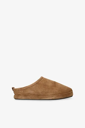 Balenciaga Womens Alaska Suede Slippers