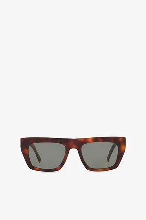 Saint Laurent Sl M131 Rectangle-Frame Acetate Sunglasses