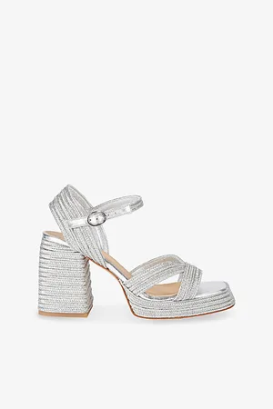 Castaner Womens Valle Woven Heeled Sandals