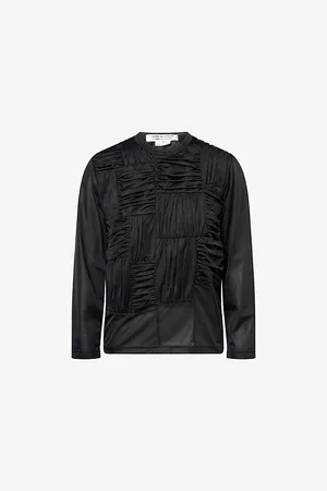 Comme des Garçons Womens Gathered Panel Woven Top