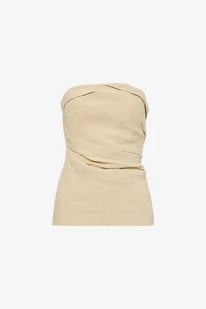 TOVE Womens Izel Bandeau Linen Top