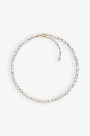 ASTLEY CLARKE Womens Stilla 18ct Yellow Gold-Plated Vermeil Sterling-Silver and Pearl Choker Necklace