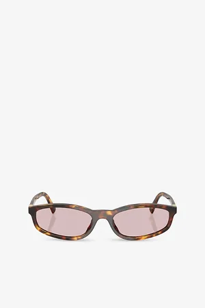 Miu Miu Mu A06S Oval-Frame Acetate Sunglasses