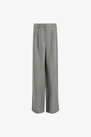 AllSaints Womens Averie Wide-Leg Woven Trousers
