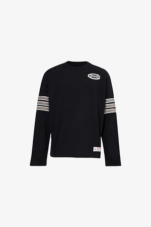 AWAKE NY Mens Varsity Striped Cotton-Jersey T-Shirt