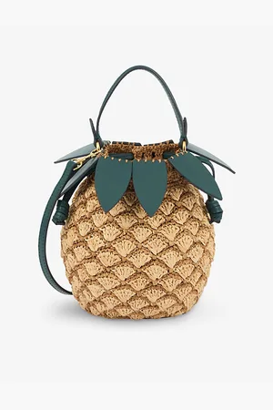 Anya Hindmarch Womens Pineapple Raffia Cross-Body Bag