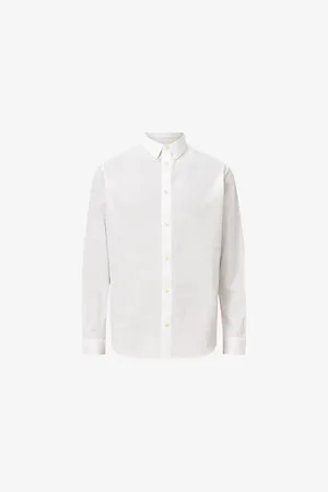 AllSaints Mens Cassis Long-Sleeved Cotton Shirt
