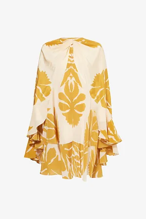 JOHANNA ORTIZ Womens Dream Orchard Floral-Print Silk Cape