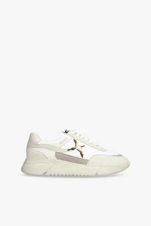 Axel Arigato Mens Genesis Beo Bird Suede and Leather Low-Top Trainers
