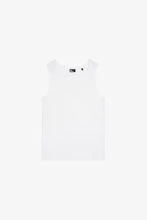 The Kooples Mens Embroidered-Crest Crewneck Stretch-Cotton Tank Top