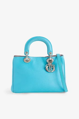 Reselfridges Womens Pre-Loved Dior Diorissimo Small Leather Top-Handle Bag