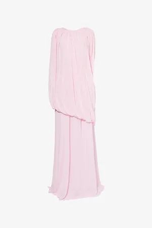 Giambattista Valli Womens Draped Shoulder Crepe Maxi Dress