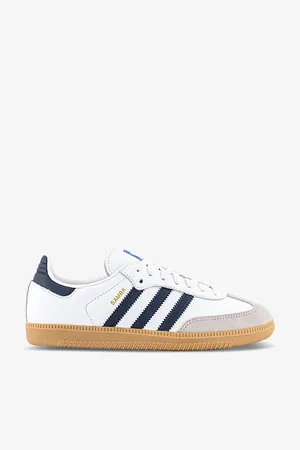 adidas Womens Samba Og Logo-Print Leather Low-Top Trainers