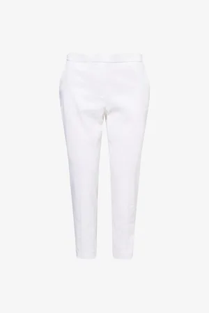 THEORY Womens Treeca Tapered Linen-Blend Trousers